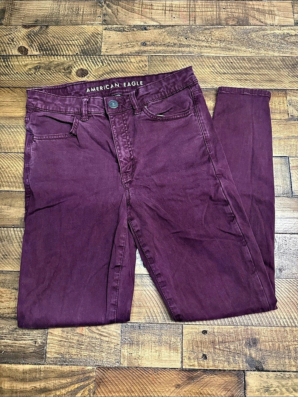 American Eagle Hi-Rise Jegging Purple High-Rise Jeggings Size 6